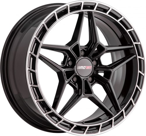 MOTEC WHEELS FUTURA ZWART GEPOLIJST 4250674384722